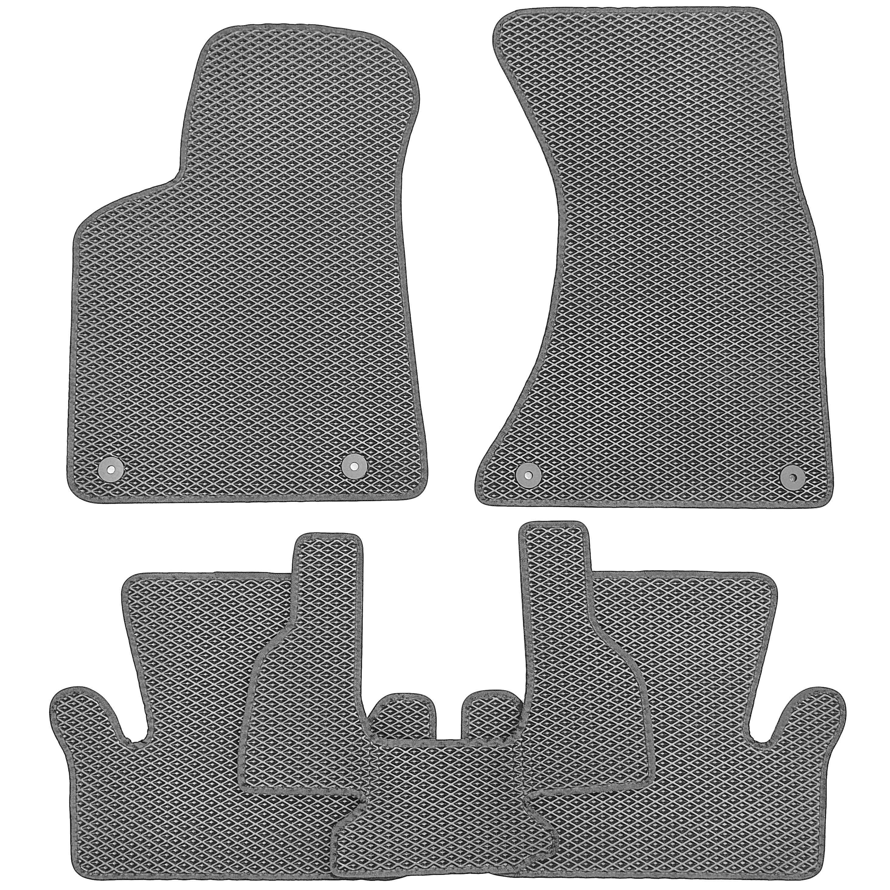 Коврики в салон для Audi Q5 '08-17 EVA-полимерные Серый  (157362)