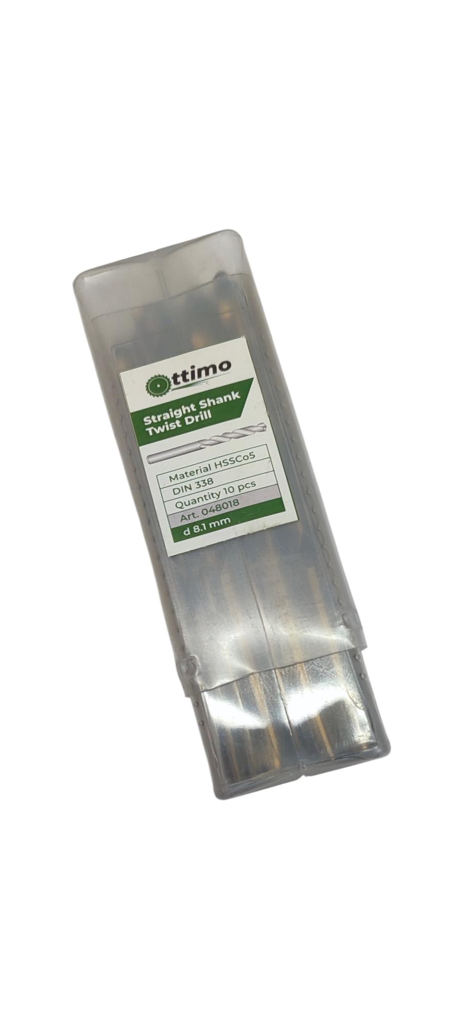 Свердло OTTIMO ц/х ф Р6М5К5 шліфоване А1 8,1 мм (048018) - фото 2