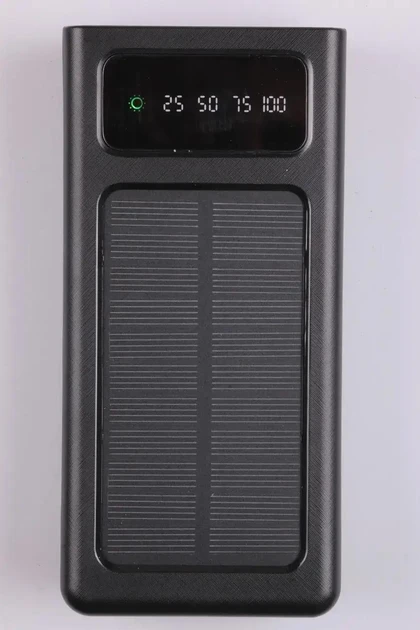 Повербанк ZHY-308 4в1 с солнечной панелью и встроенными кабелями 20000 mAh
