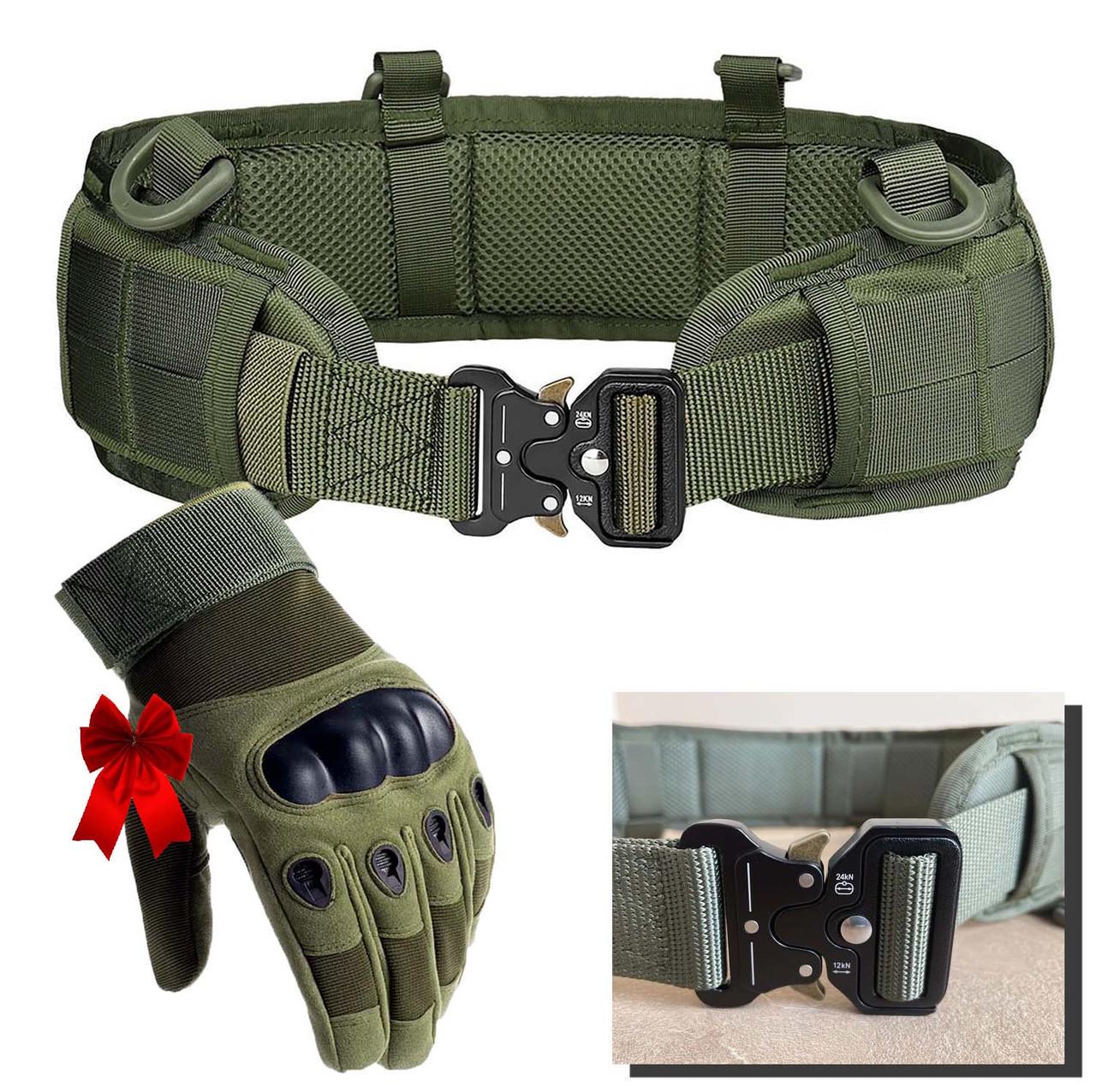 Комплект 2в1 ремень РПС 140 см и перчатки закрытые XL Оливковый (id_113858) - фото 10