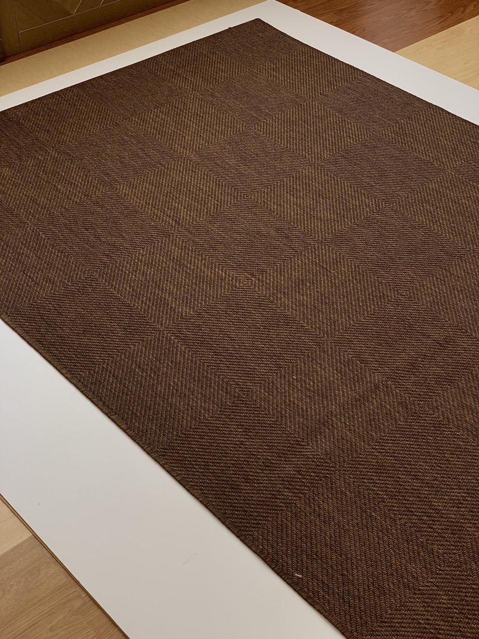 Килим безворсовий абстрактний рогожка прямокутний 160х230 см Бежевий (10011-0303) - фото 3