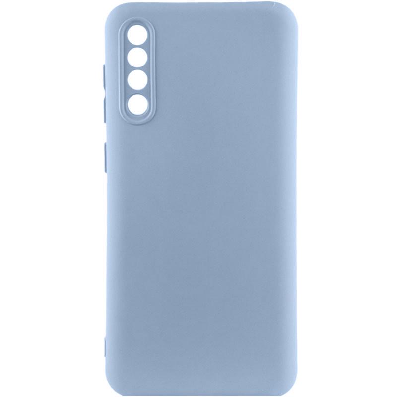 Противоударный чехол TPU GETMAN Liquid Silk Full Camera для Samsung Galaxy A50 (A505F) / A50s / A30s Голубой / Lilac Blue