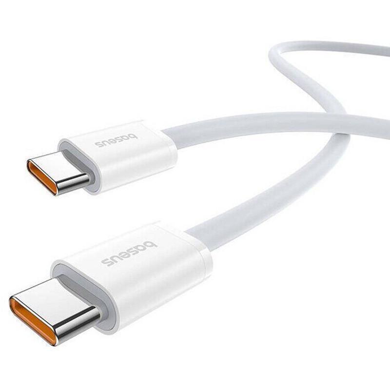 Дата-кабель BASEUS Superior 2 Fast Charging Type-C to Type-C 100W 1 м Moon White (P10365200211-03) - фото 2