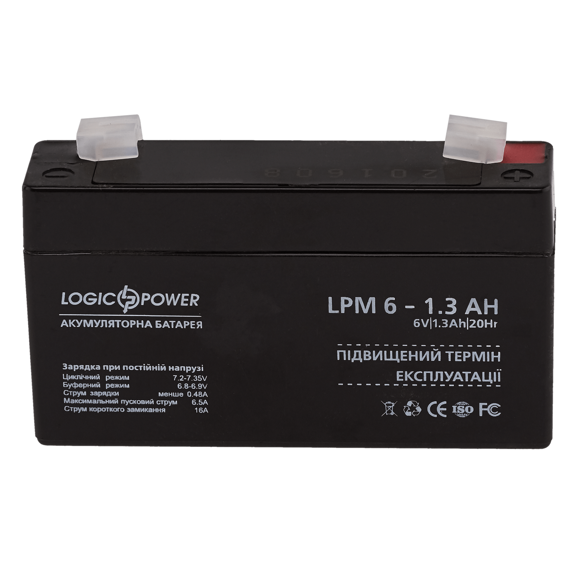 Аккумуляторная батарея свинцово-кислотная LogicPower AGM LPM 6-1,3 Ah (29879696)