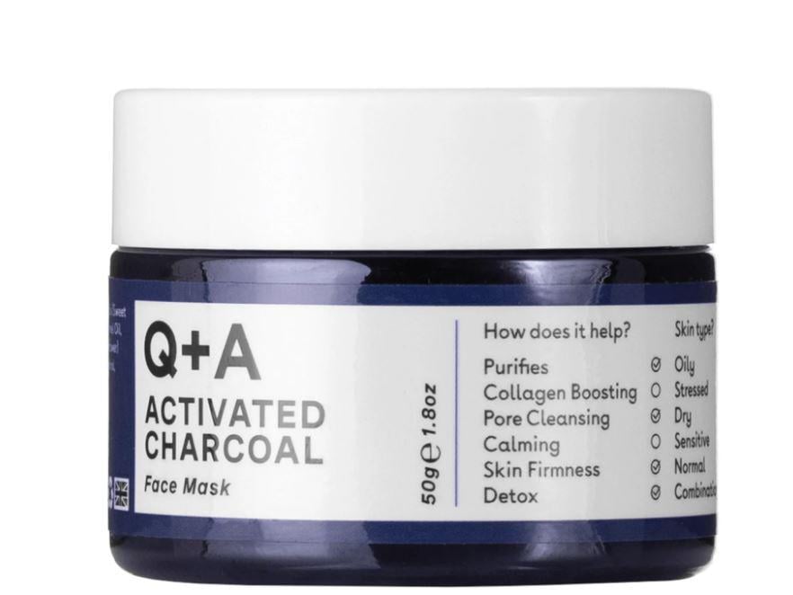 Маска для лица Q+A Activated Charcoal Face Mask детокс с активированным углем 50 мл (QA7135)