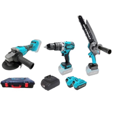 Набір акумуляторних інструментів Grand № 3G МШУ-20BL/PRO & ДА-20/13UBL & АПЦ-20V/8"-4