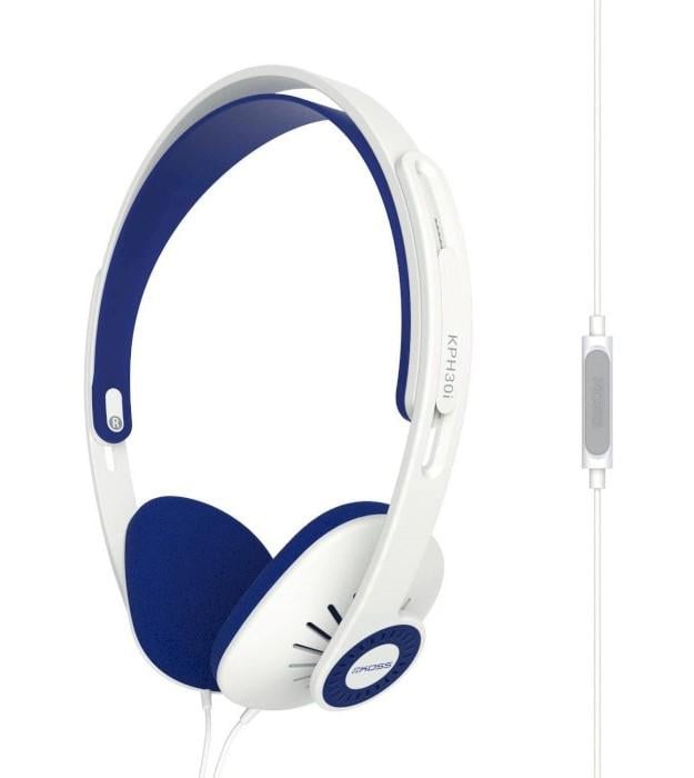 Навушники Koss KPH30iW з мікрофоном накладні mini-jack 3,5 мм Білий (627072)