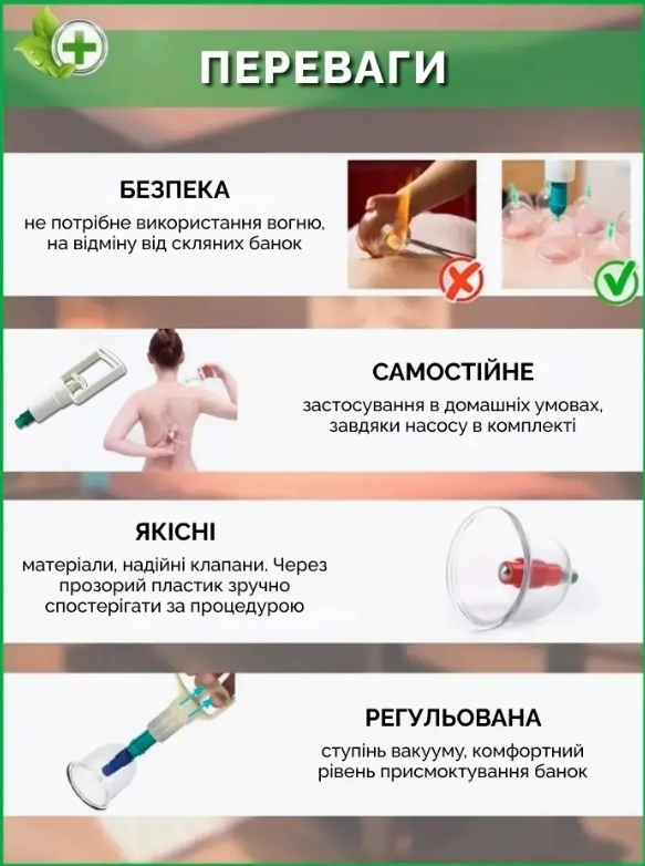 Банки массажные вакуумные VACUUM APPARATUS KL12 антицеллюлитные с насосом 12 шт. (UMASS-01) - фото 4 Банки массажные вакуумные VACUUM APPARATUS KL12 антицеллюлитные с насосом 12 шт. (UMASS-01) - фото 4