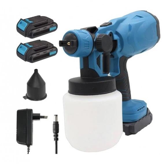 Краскопульт аккумуляторный Krafftec 48 V/2Ah/600 W 800 мл Краскопульт аккумуляторный Krafftec 48 V/2Ah/600 W 800 мл