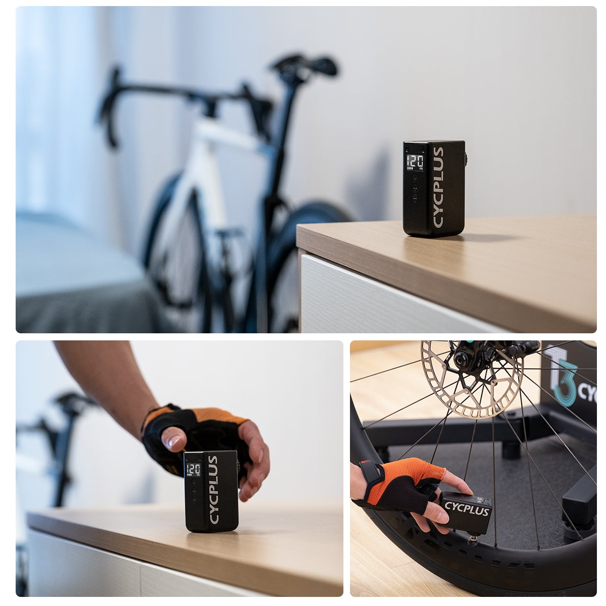 Насос велосипедний акумуляторний CYCPLUS AS2 Pro 120 PSI (001004) - фото 6 Насос велосипедний акумуляторний CYCPLUS AS2 Pro 120 PSI (001004) - фото 6