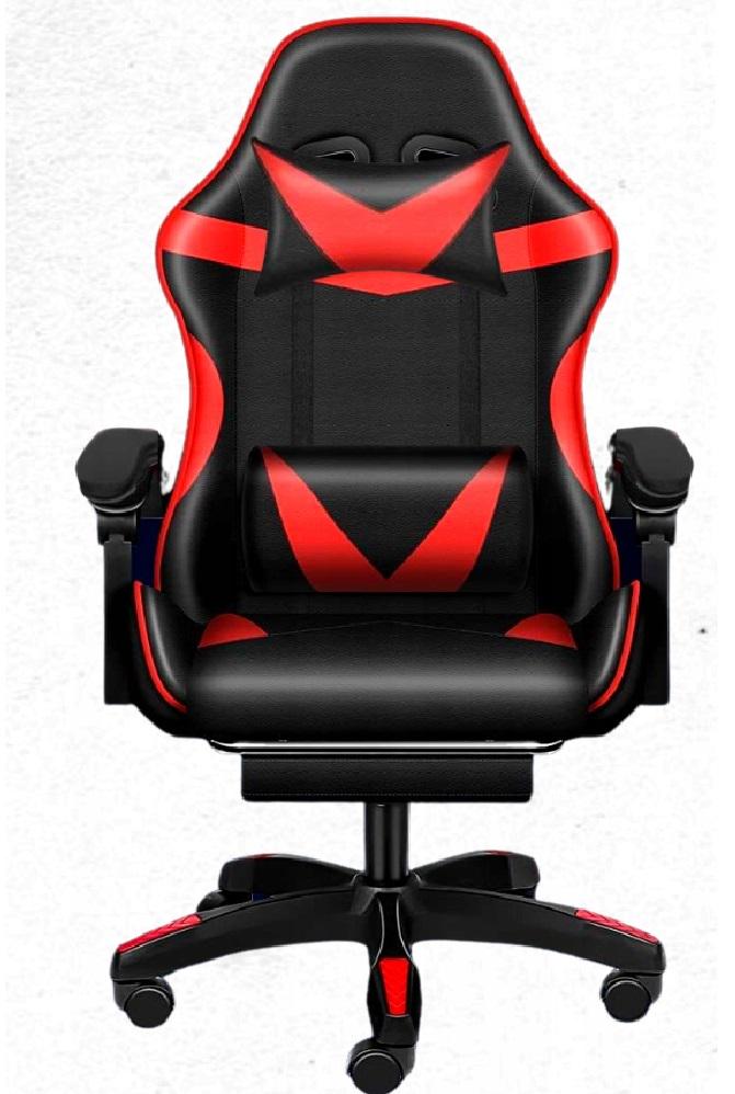 Крісло геймерське Care Life з підставкою для ніг Red/Black (CF-301)