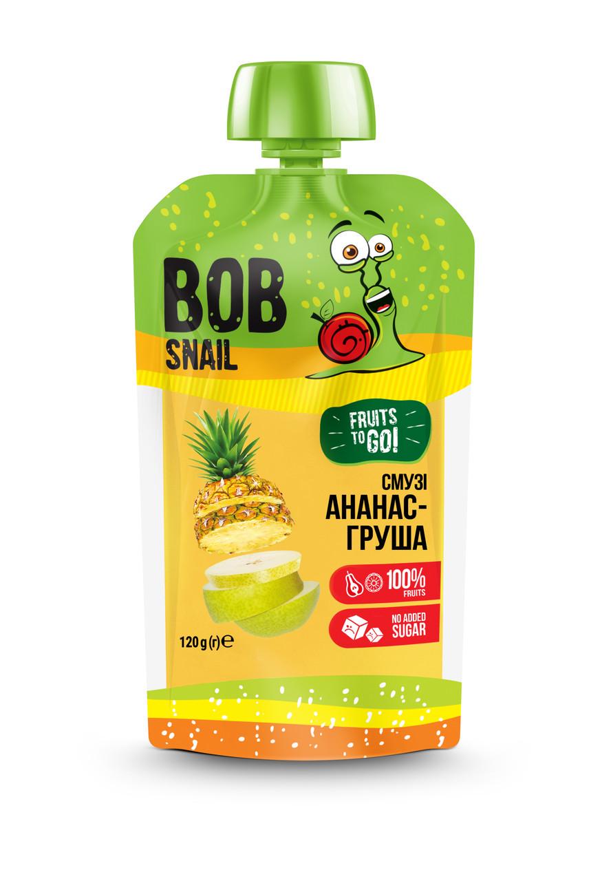 Пюре фруктове Bob Snail Смузі Ананас-груша пастеризоване 120 г (2302864573) Пюре фруктове Bob Snail Смузі Ананас-груша пастеризоване 120 г (2302864573)