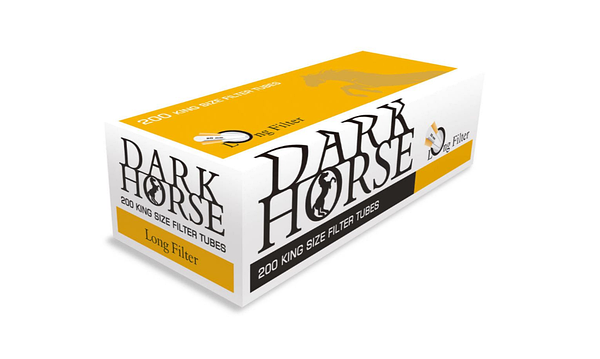 Ящик гильз для сигарет Dark Horse Long Filter 25 блоков по 200 шт. - фото 2 Ящик гильз для сигарет Dark Horse Long Filter 25 блоков по 200 шт. - фото 2