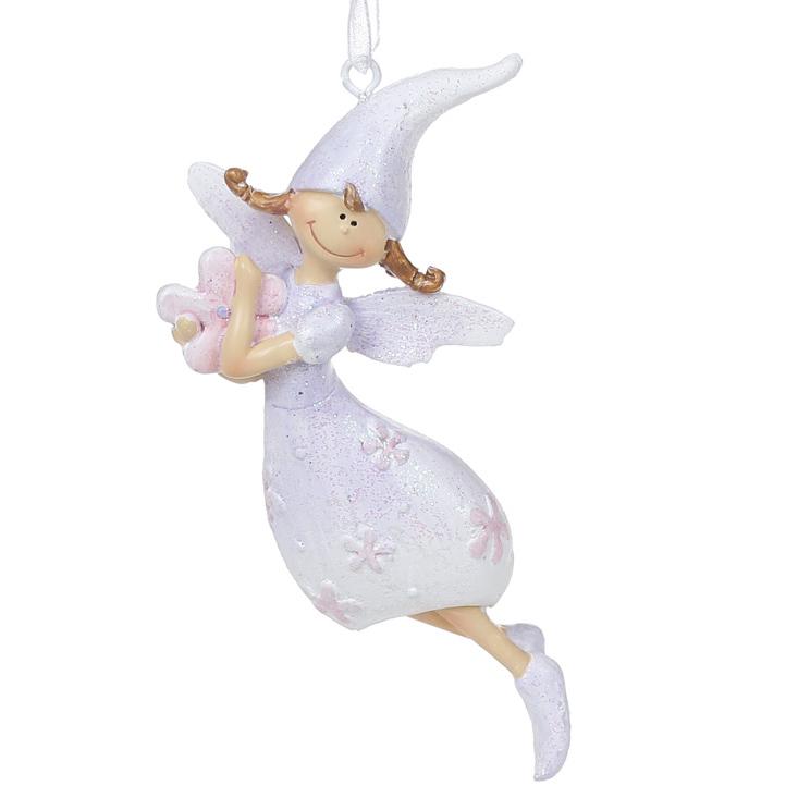 Декоративная подвесная фигурка BonaDi Эльф с цветком (707-157)