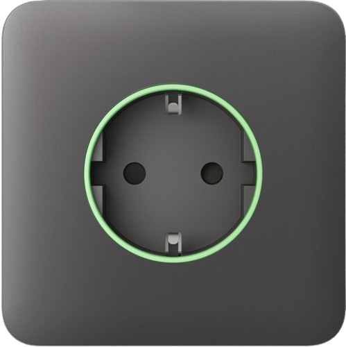 Панель фронтальна Ajax SoloCover smart type F 55 для вбудованої розетки Grey (31022083)