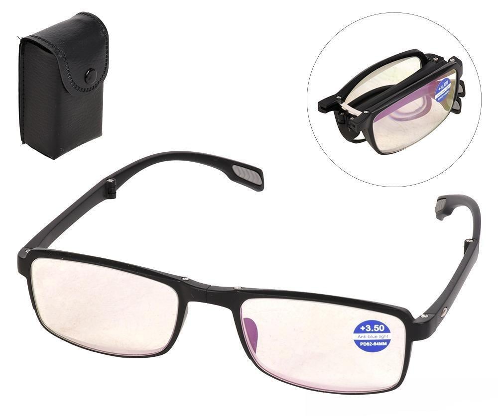 Очки для зрения складные в чехле +4.0 (WL-625-9) - фото 2 Очки для зрения складные в чехле +4.0 (WL-625-9) - фото 2