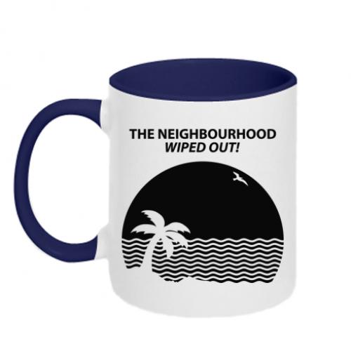 Чашка двухцветная The Neighbourhood Wiped Out 320 мл Белый с синим (384750-19-44685)