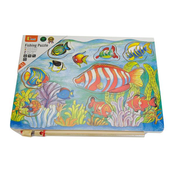 Деревянная рамка-вкладыш Viga Toys Магнитная рыбалка (58423) - фото 2 Деревянная рамка-вкладыш Viga Toys Магнитная рыбалка (58423) - фото 2