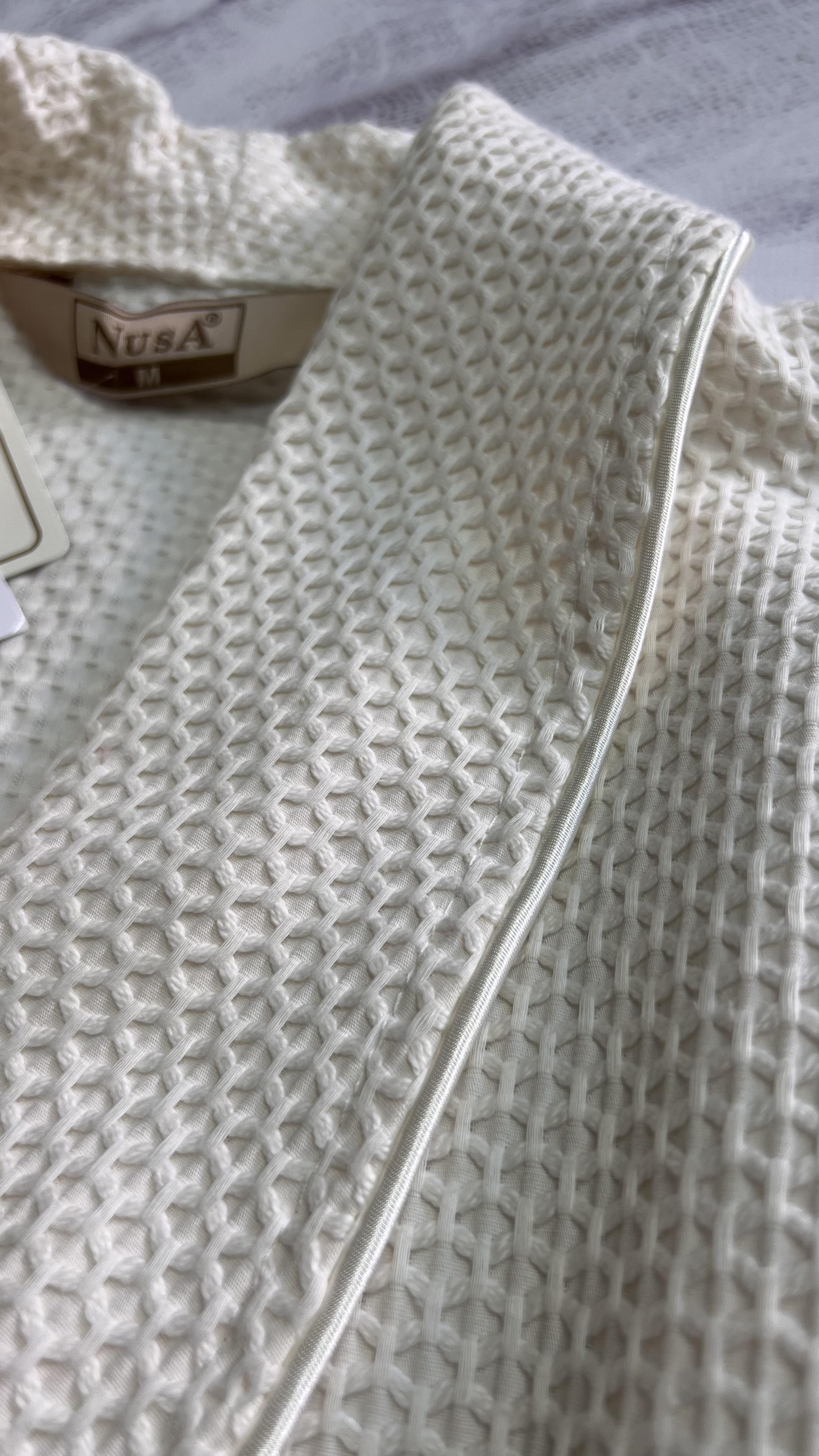 Халат жіночий Nusa бамбук/бавовна M Кремовий (2676746717) - фото 5 Халат жіночий Nusa бамбук/бавовна M Кремовий (2676746717) - фото 5