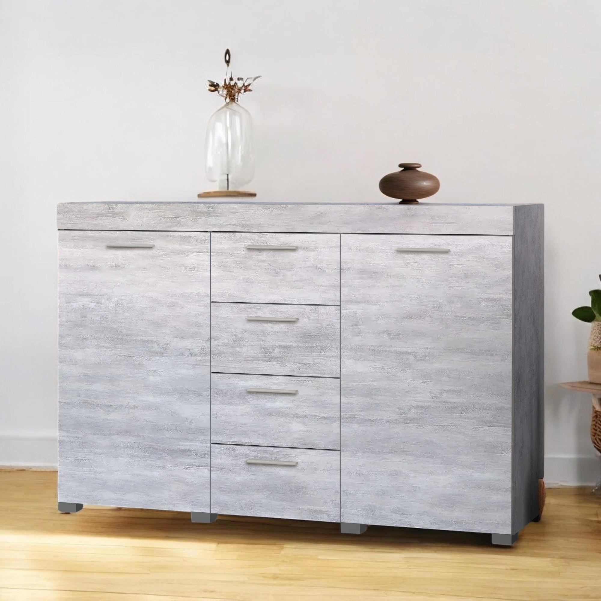 Комод з двома тумбами та висувними шухлядами Бетон (О-7) - фото 1 Комод з двома тумбами та висувними шухлядами Бетон (О-7) - фото 1