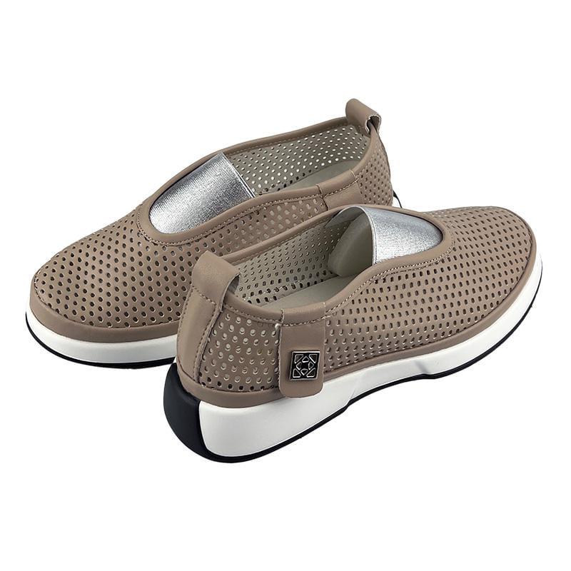 Мокасини жіночі перфорована шкіра 7061-36 p. 36 23 см Коричневий - фото 3