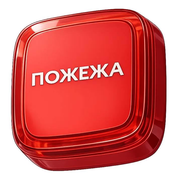 Сповіщувач бездротовий світловий адресний пожежний Ajax EN54 FireProtect VAD ПОЖЕЖА Red