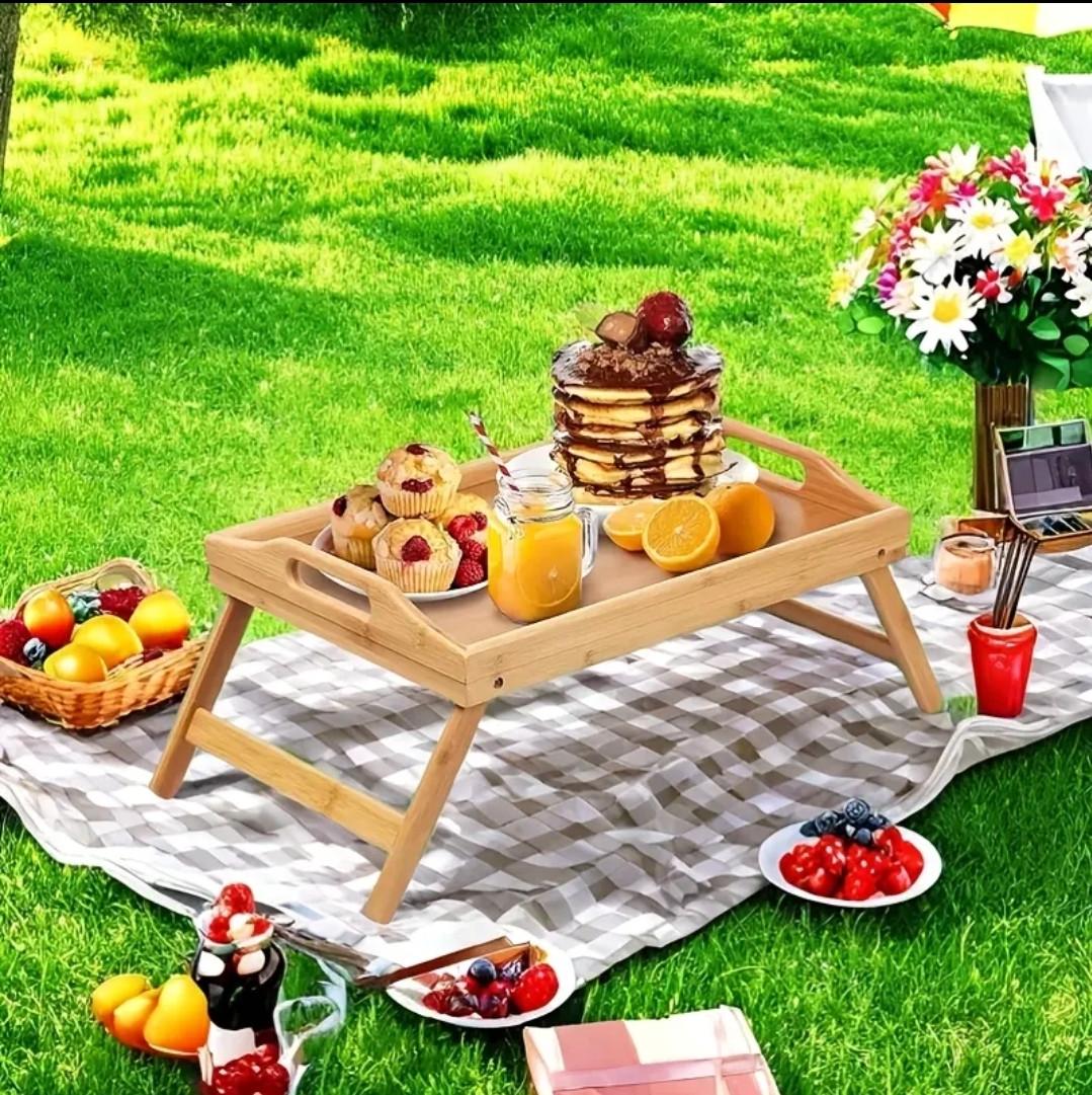 Столик-поднос деревянный со складными ножками для завтрака в кровать (2494309394) - фото 10 Столик-поднос деревянный со складными ножками для завтрака в кровать (2494309394) - фото 10