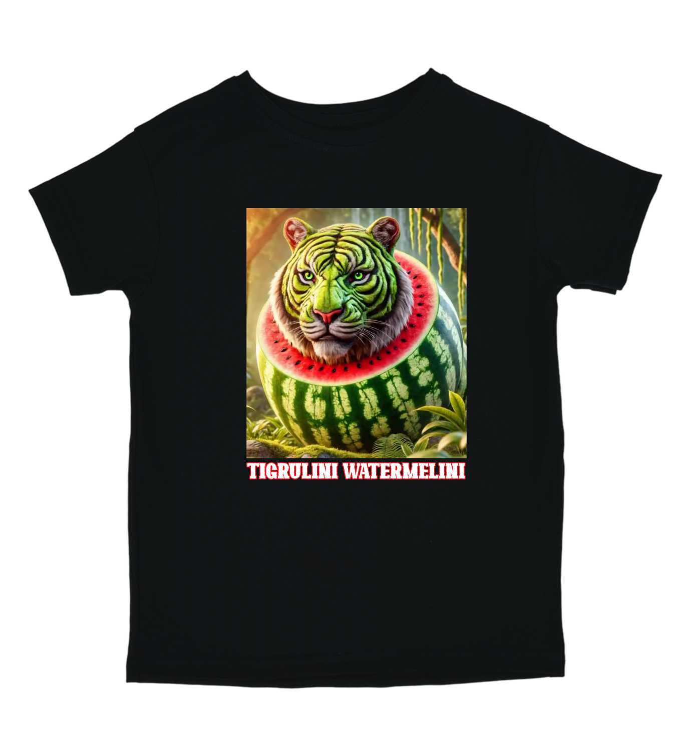 Футболка TM Spinogriz СПИ2025 "Tigrulini Watermelini" 140 см Чорний (26645164)