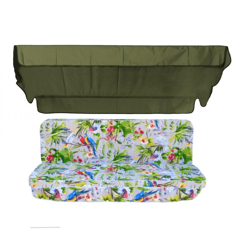 Комплект подушек для качели eGarden Loros Rojo 170x110x6 тент 120x200 Комплект подушек для качели eGarden Loros Rojo 170x110x6 тент 120x200