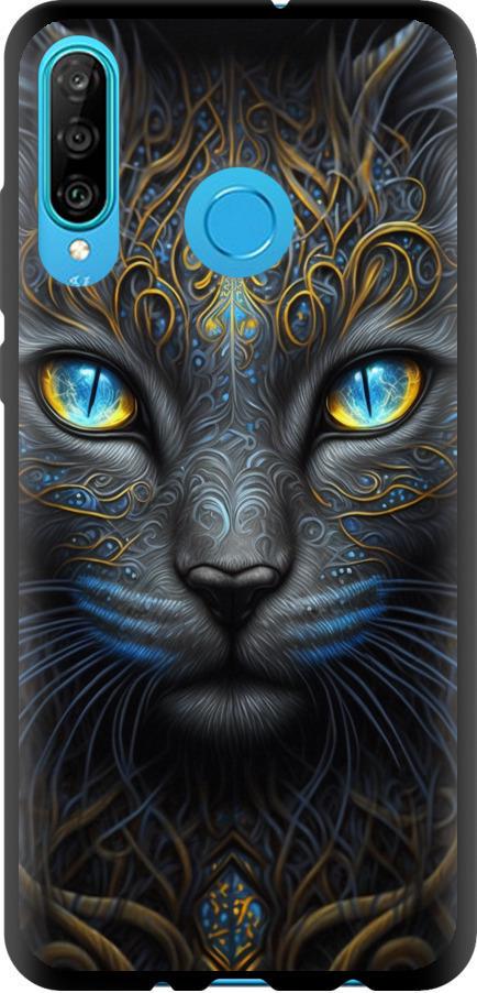 Чехол на Huawei P30 Lite Кошка (5548b-1651-42517)