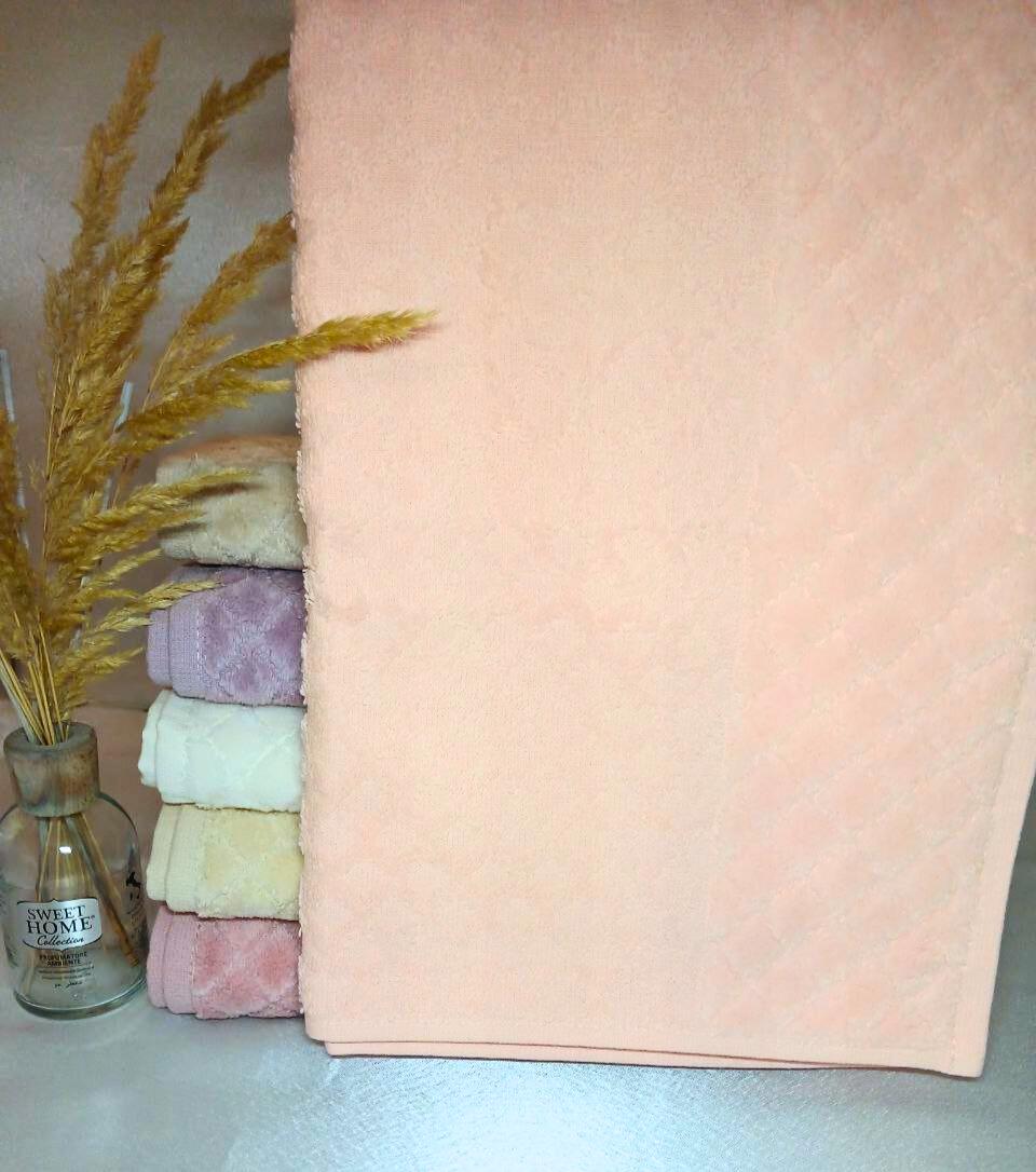 Рушник жакардовий Bulteks Mulia 50х90 см Пудровий (12669) - фото 2