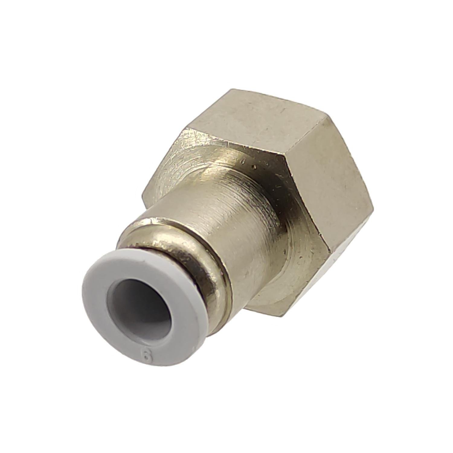 Прямий пневматичний цанговий фітінг з внутрішнім різьбленням TP XPCF6-G03