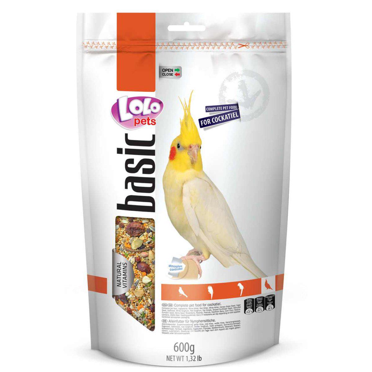 Корм повнораційний для німфи Lolo Pets Foody For Cockatiel 600 г (38234)