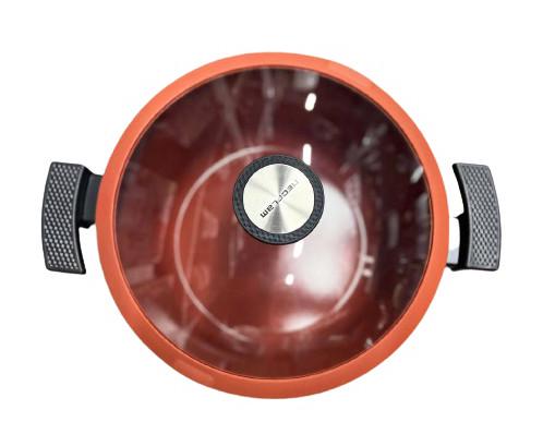 Каструля з кришкою Neoflam EC-DC-C28I мармурове покриття 28 см 7,2 л Чорно-червоний (1929267484) - фото 5 Каструля з кришкою Neoflam EC-DC-C28I мармурове покриття 28 см 7,2 л Чорно-червоний (1929267484) - фото 5