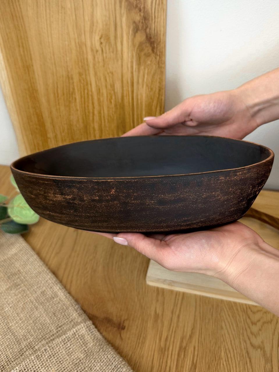 Блюдо под студень керамическое глиняное гладкое (3003-26) - фото 6 Блюдо под студень керамическое глиняное гладкое (3003-26) - фото 6