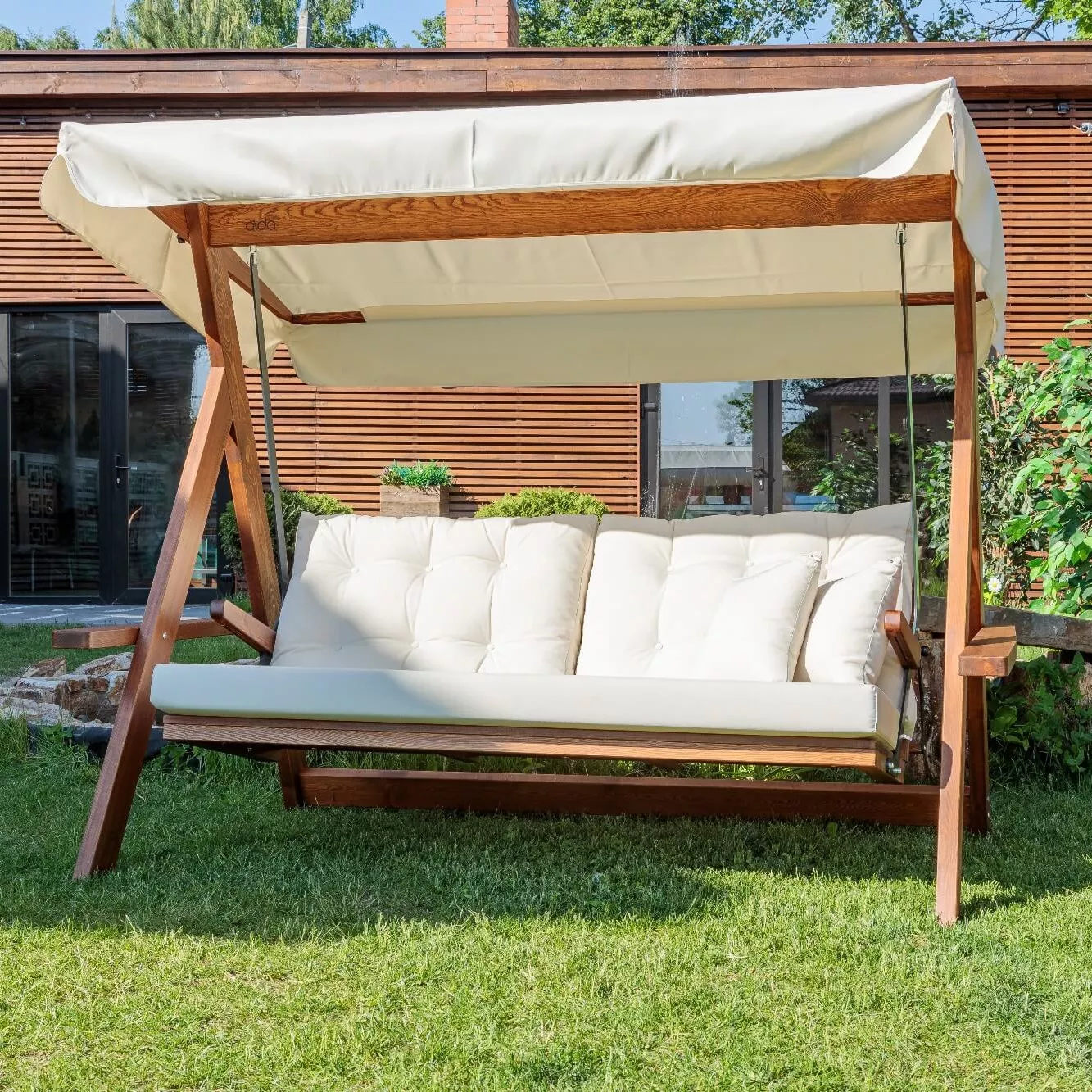 Матрац на качели садовые Oksford 160х40х5/80х40х15 2 шт.