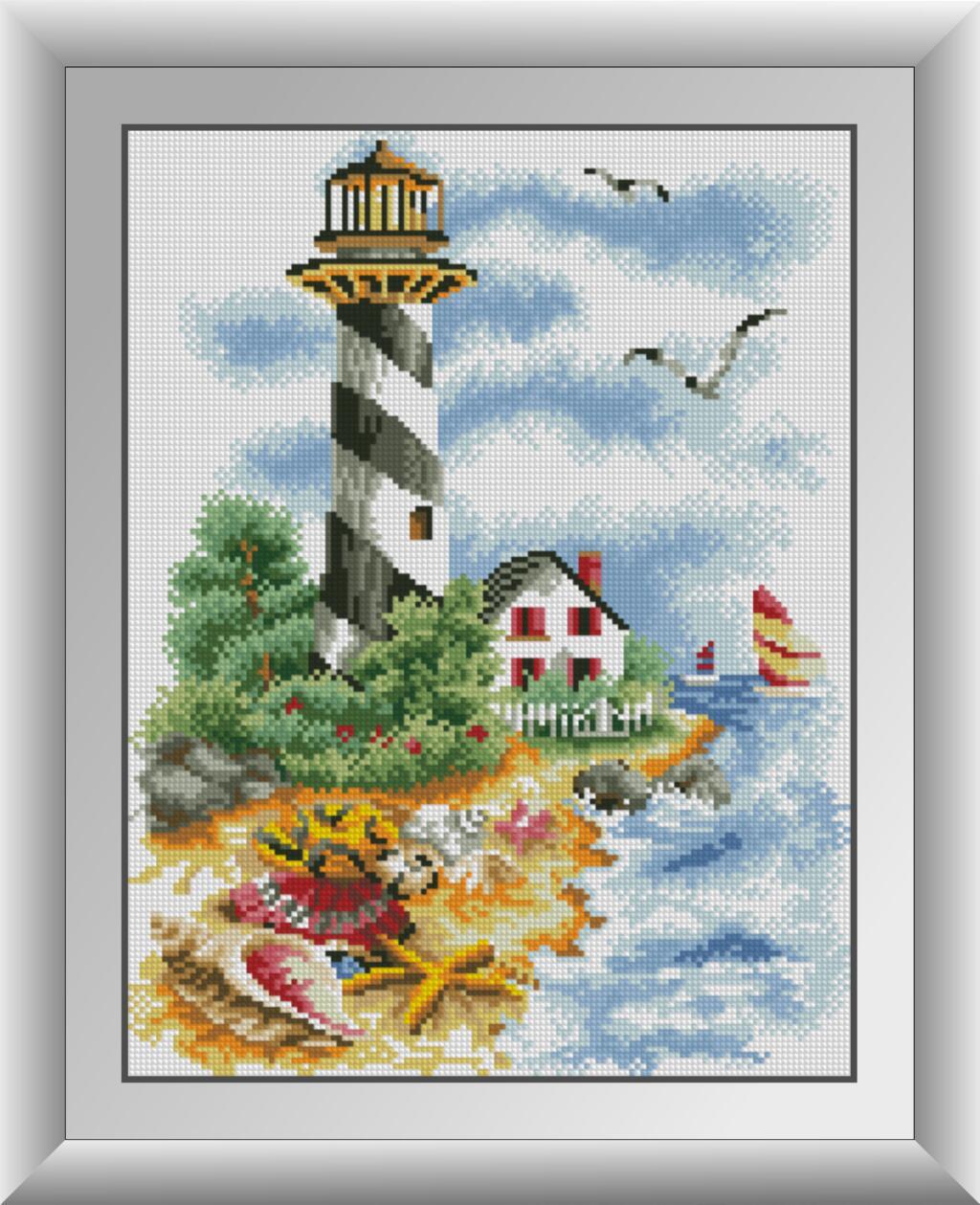 Алмазная мозаика Dream Art Путь к маяку 32x42 см (DA.30535)