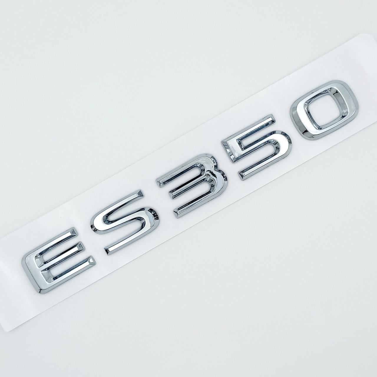 Эмблема надпись ES350 Lexus ABS 16,5х2 см Хром глянцевый (2702850912)