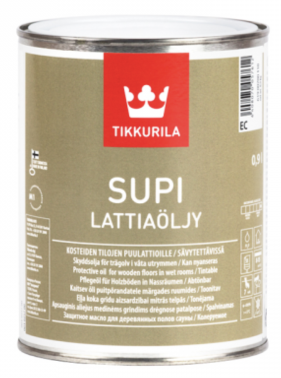Эмульсия оливковая TIKKURILA Supi Oil for Floor 0,9 л (1700534833)