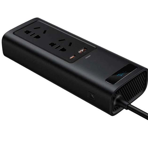 Автомобільний інвертор BASEUS GFDH-7672 USB Type-C Inverter з 2 розетками на 220V 150W - фото 6