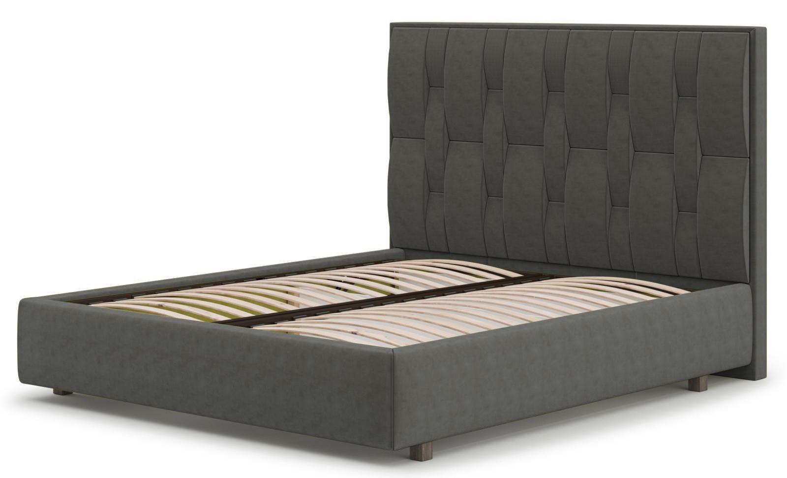 Кровать Allure Марсель с подъемным механизмом 160х200 см Grey