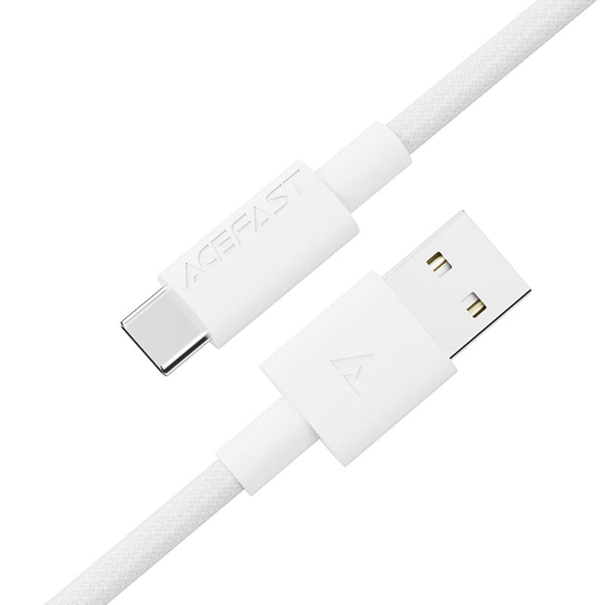 Кабель C18-04 USB-A to USB-C Braid 1,2 м White (26712045)
