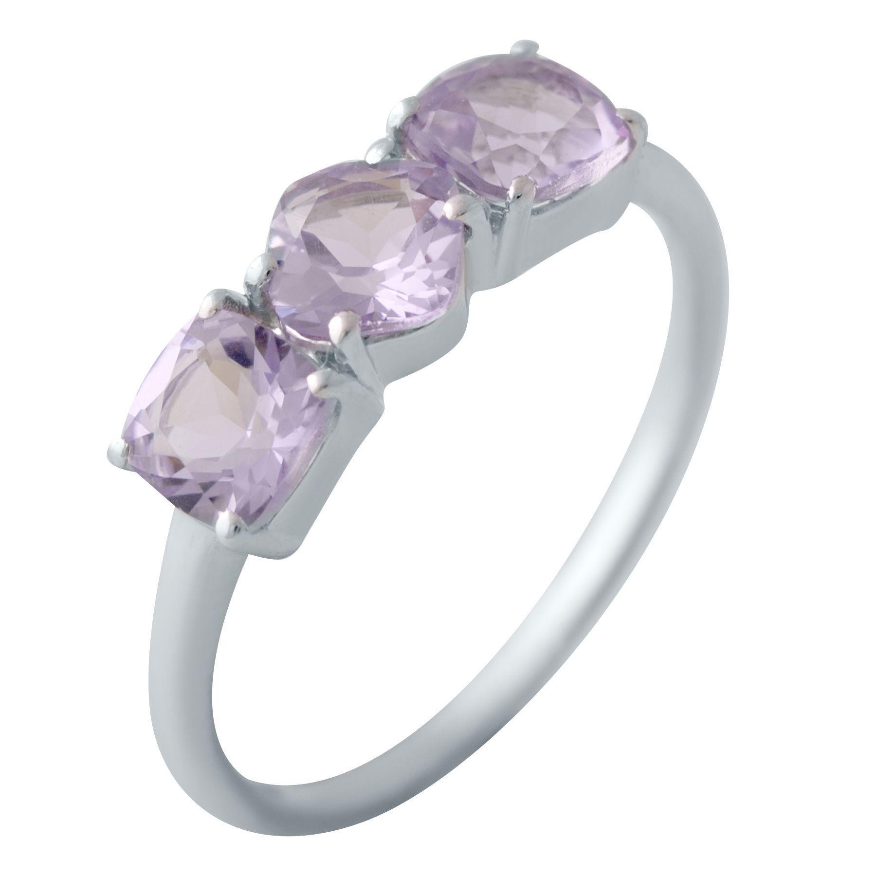 Кольцо серебряное Tiva с натуральным аметистом 1,617 ct 1,98 г р. 18 (2043119)