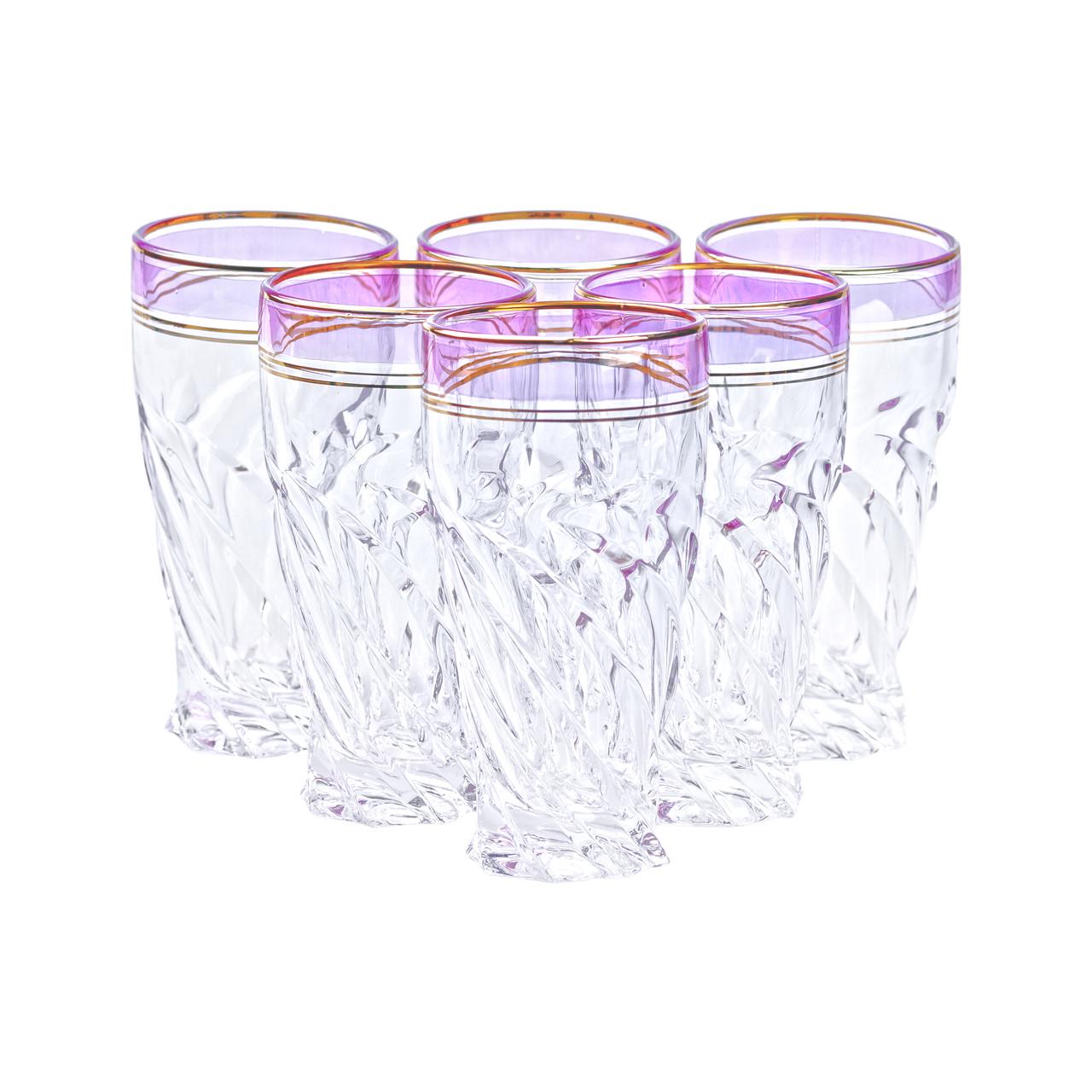 Набор высоких стаканов 6 шт. по 250 мл Розовый
