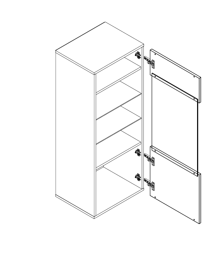 Вітрина навісна Світ меблів Зара з ДСП та скла Дуб артизан/Анрацит (51741) - фото 3 Вітрина навісна Світ меблів Зара з ДСП та скла Дуб артизан/Анрацит (51741) - фото 3