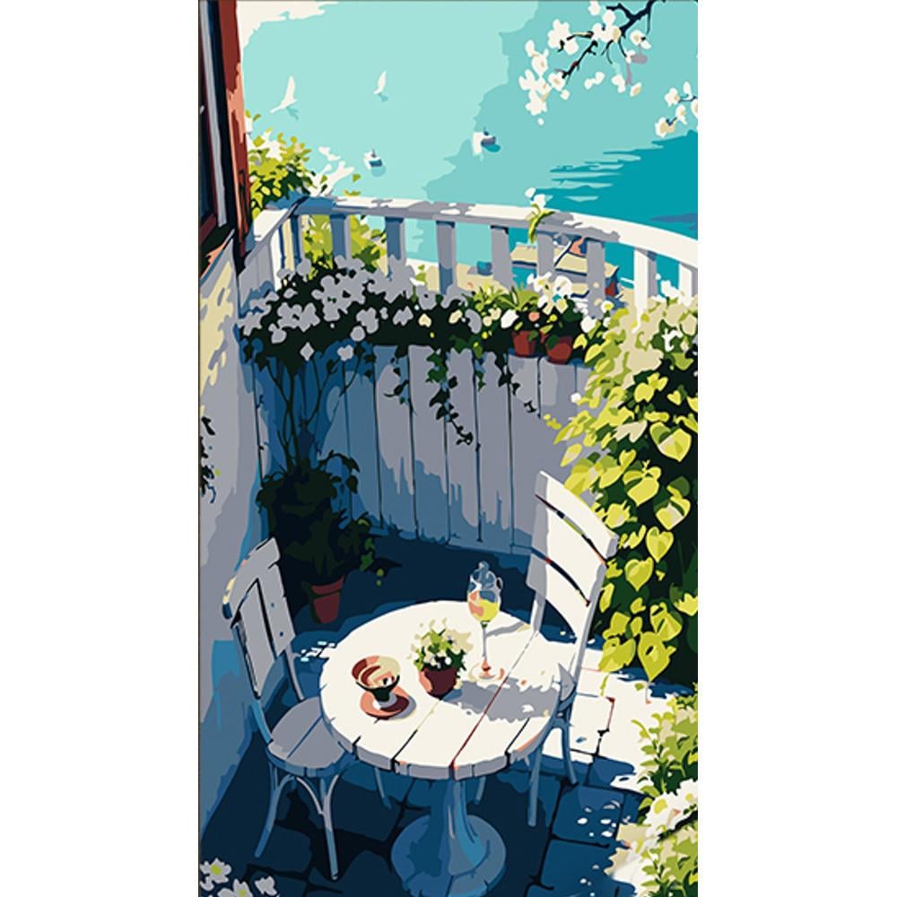 Картина по номерам Strateg Угол отдыха 50x25 см (Str-WW159)