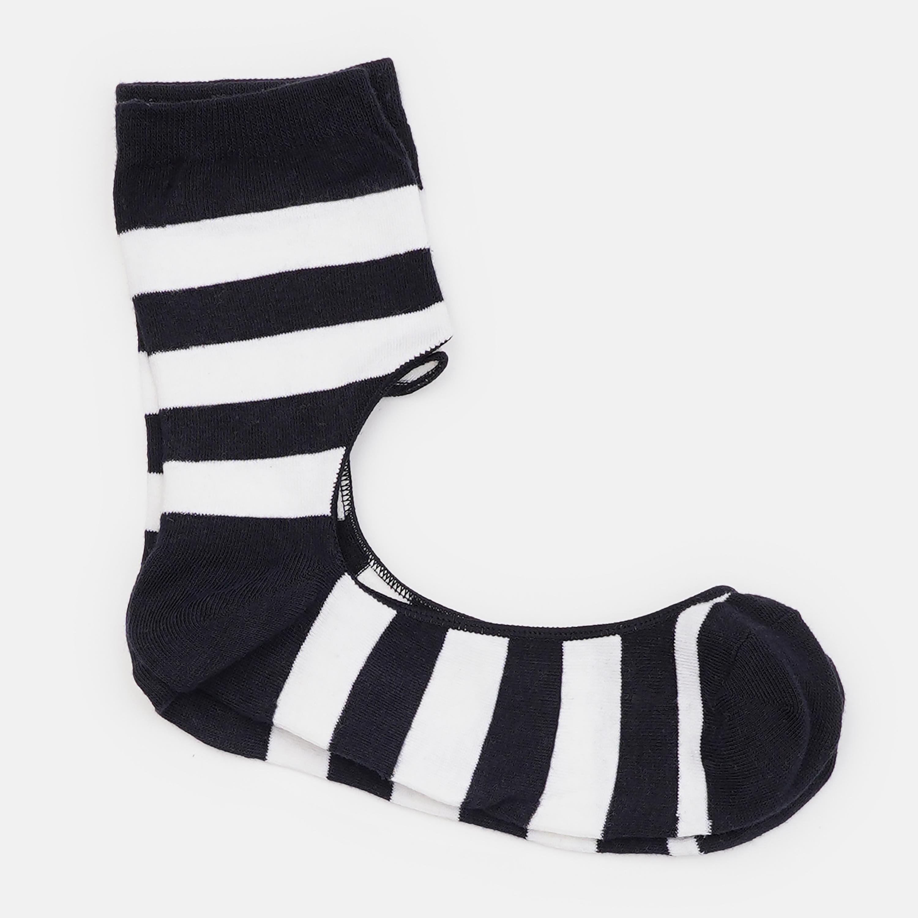 Носки H&M полоска р. 39-42 Белый/Темно-синий (1612123564)