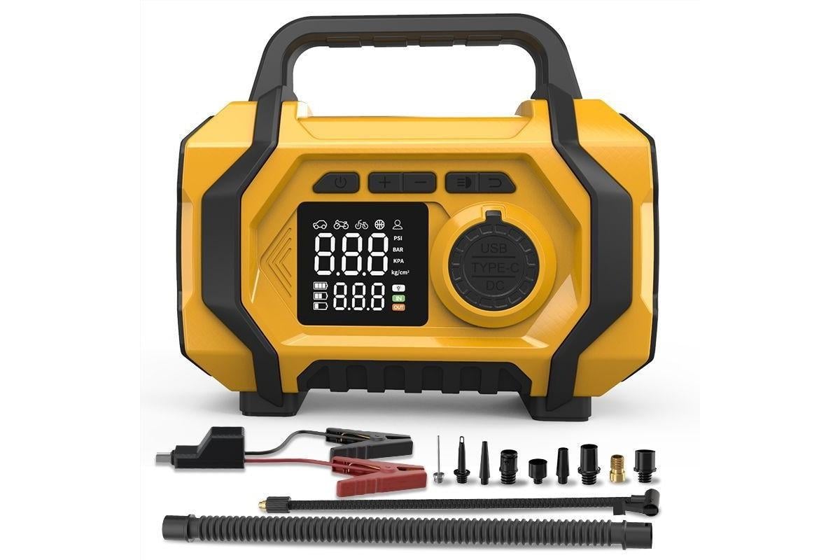 Компресор портативний ATJ-201 для авто Жовтий (17369)