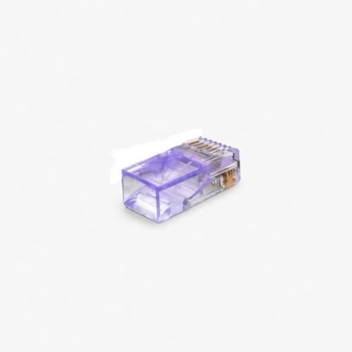 Коннектор RJ-45 Merlion 8P8C UTP Cat-5 Q100 Violet для монтажа витого пара 100 шт. (654415)