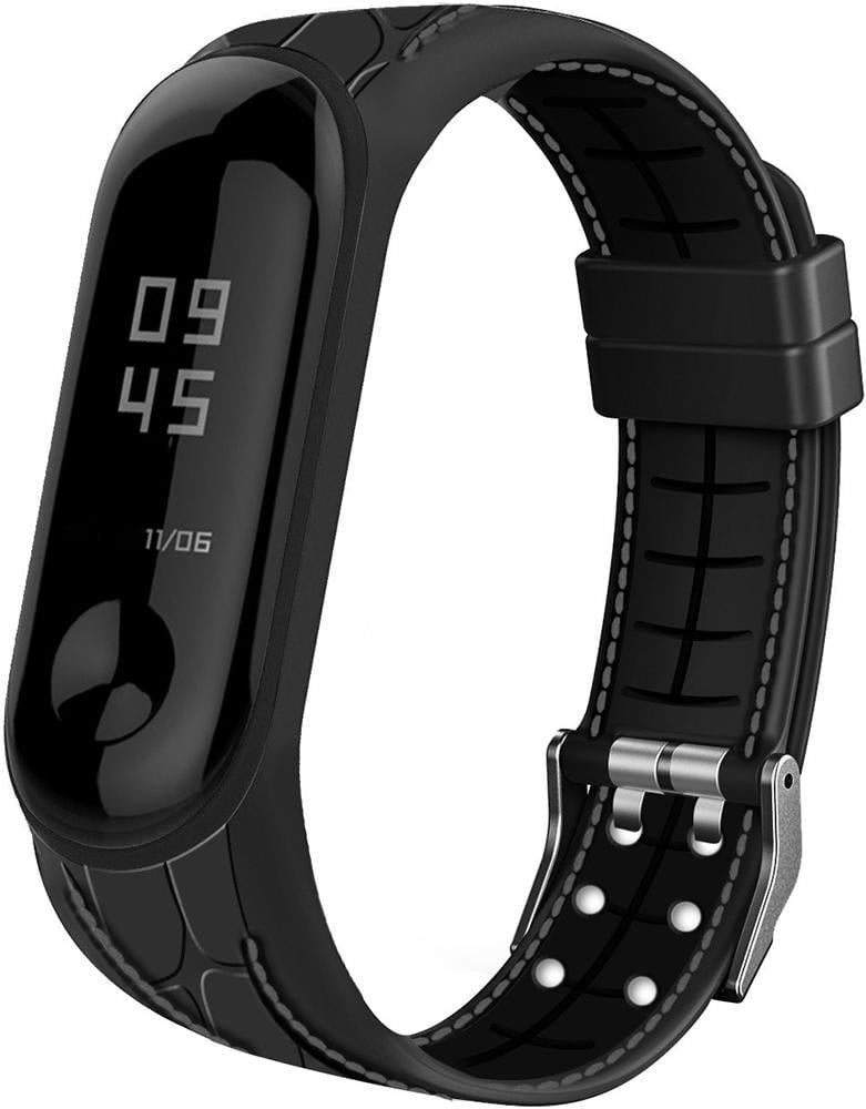 Ремешок силиконовый Cobra для Mi Band 3 Black (21197)
